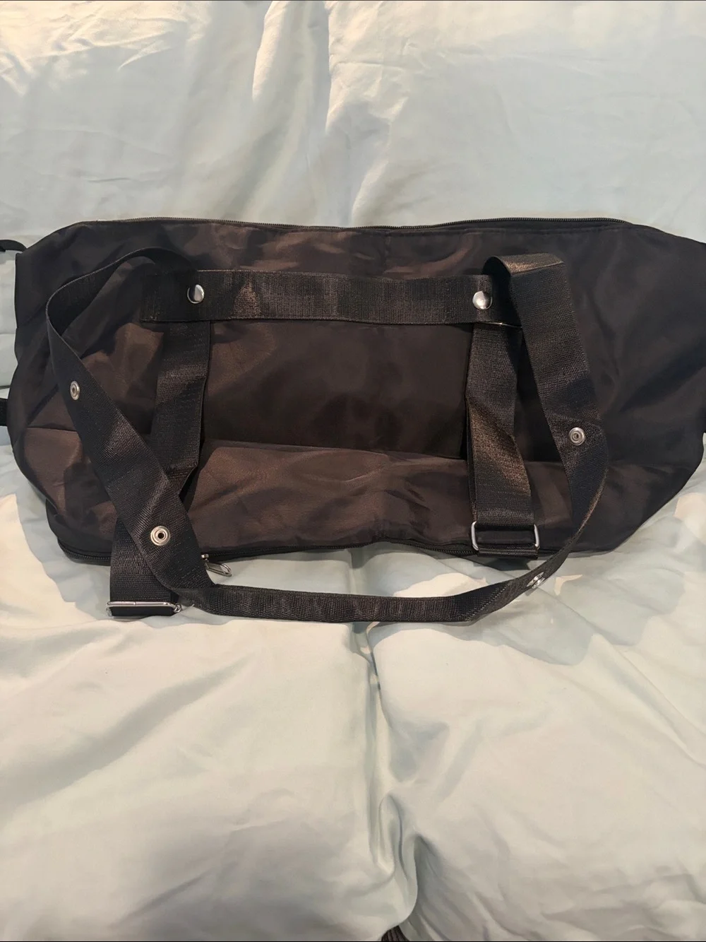 Black Men's Duffel Bag - Lightweight Travel & Gym Bag